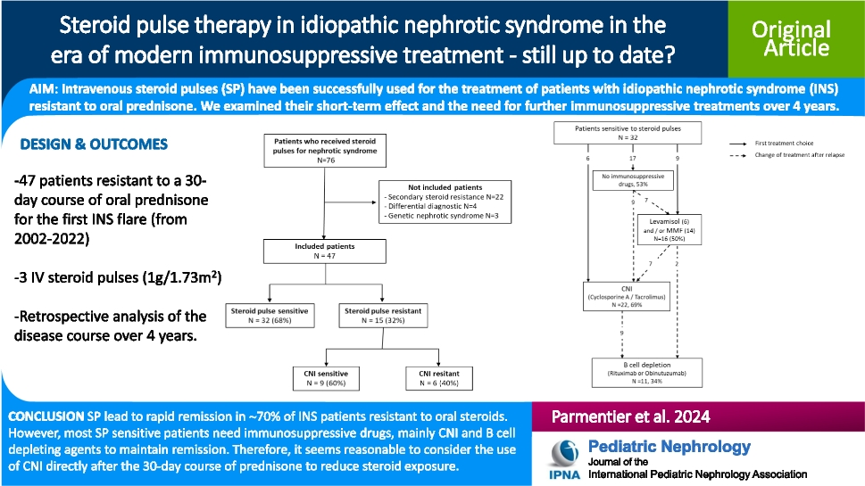 Steroid pulse therapy in idiopathic nephrotic syndrome in the era of modern immunosuppressive treatment—still up to date?