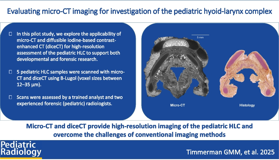 Evaluating micro-computed tomography for investigation of the pediatric hyoid-larynx complex