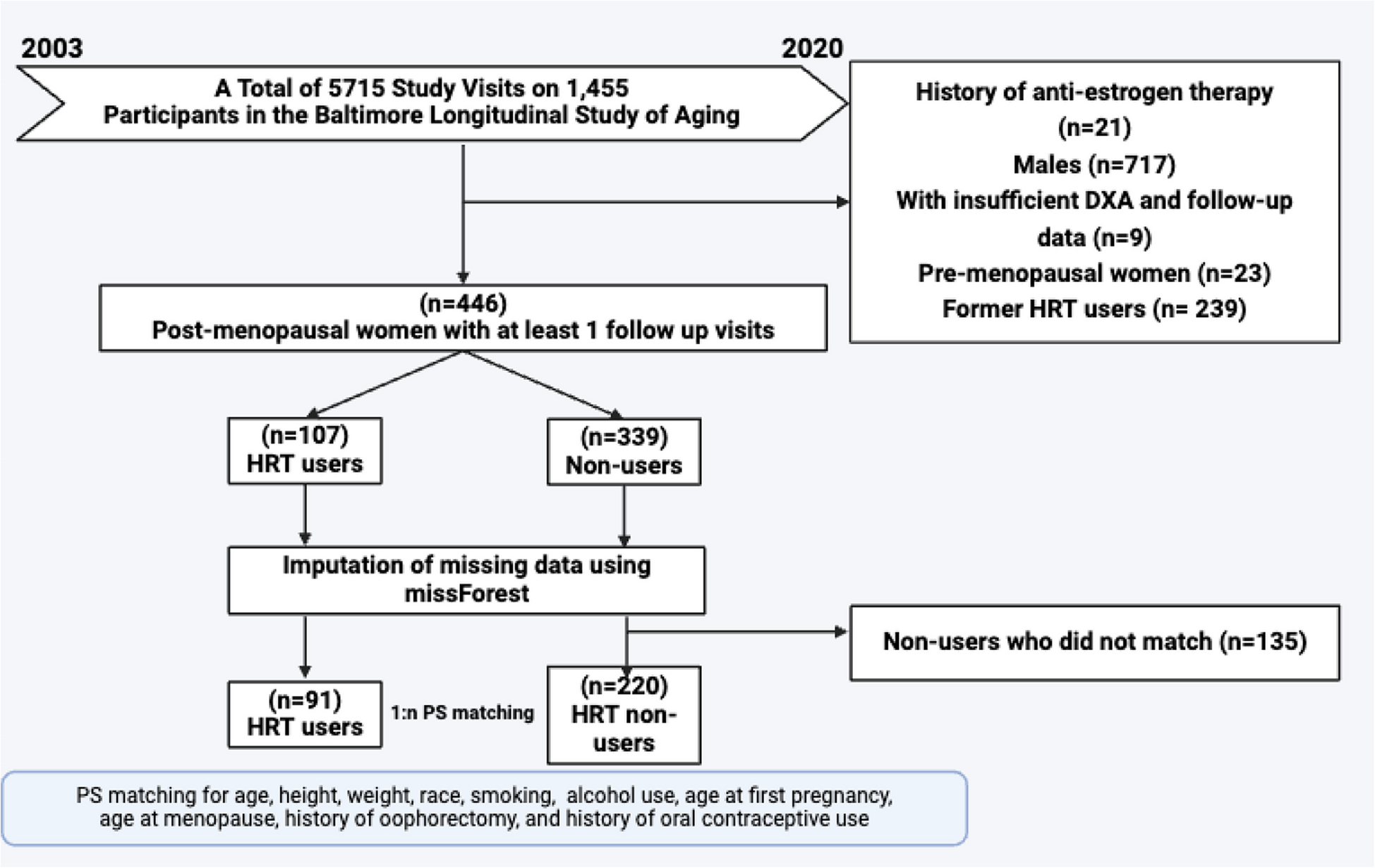 Hormone replacement therapy and muscle loss: repeated measures analysis from the Baltimore Longitudinal Study of Aging using DXA