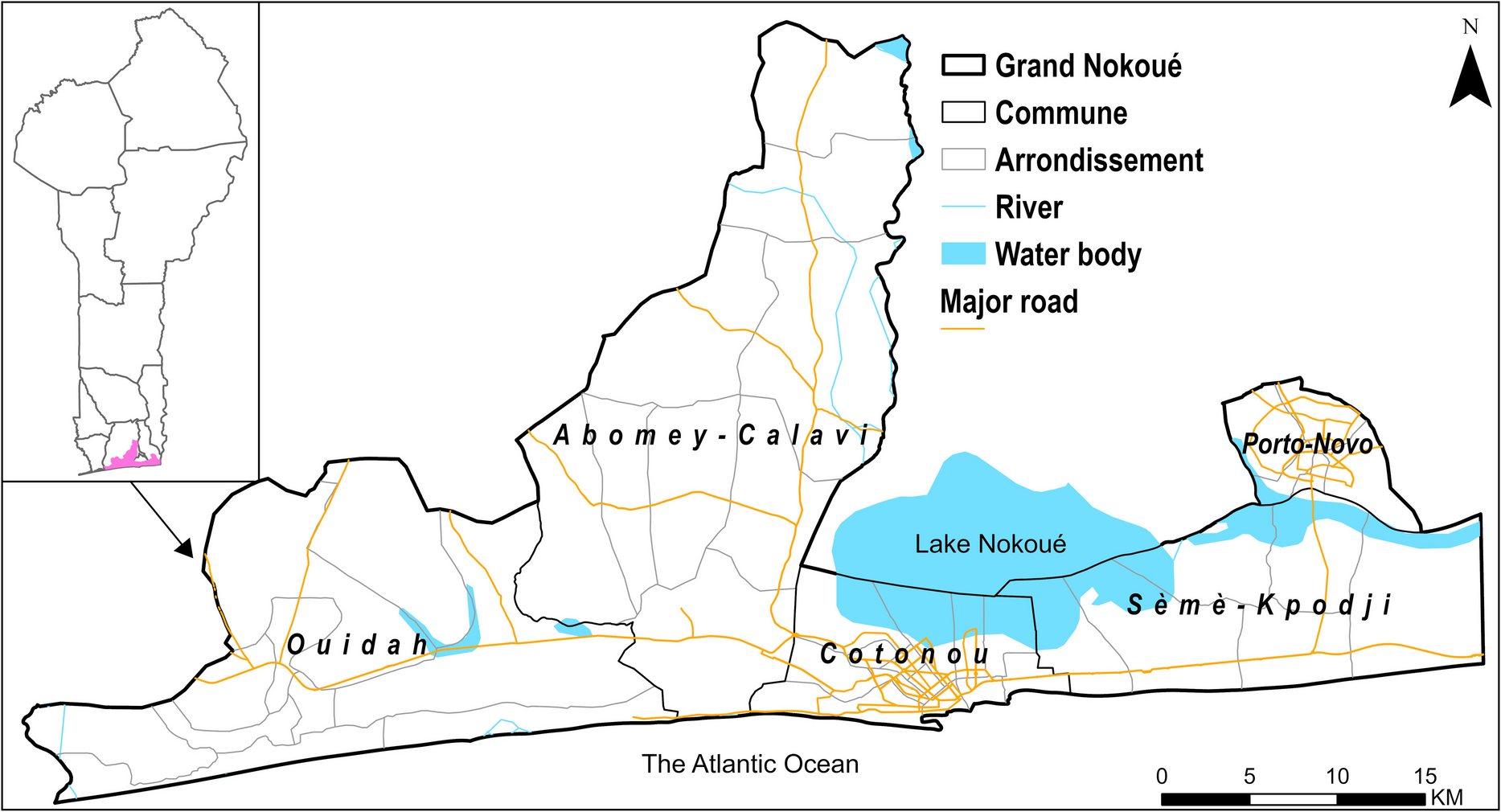 Modeling Geographical Accessibility and Inequalities to Childbirth Services in the  Metropolitan Area, Benin