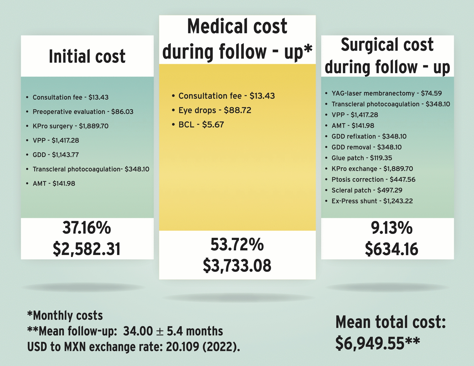 Cost analysis of the Lucia keratoprosthesis in a resource-limited tertiary care center