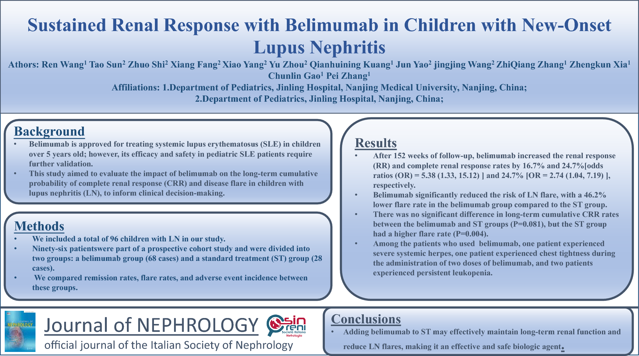 Sustained renal response with belimumab in children with new-onset lupus nephritis