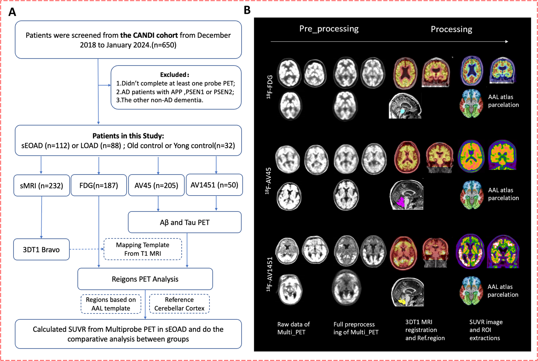 Regional cerebral hypometabolism and pathological heterogeneity in sporadic early onset alzheimer’s disease: China Aging and Neurodegenerative Initiative (CANDI) study