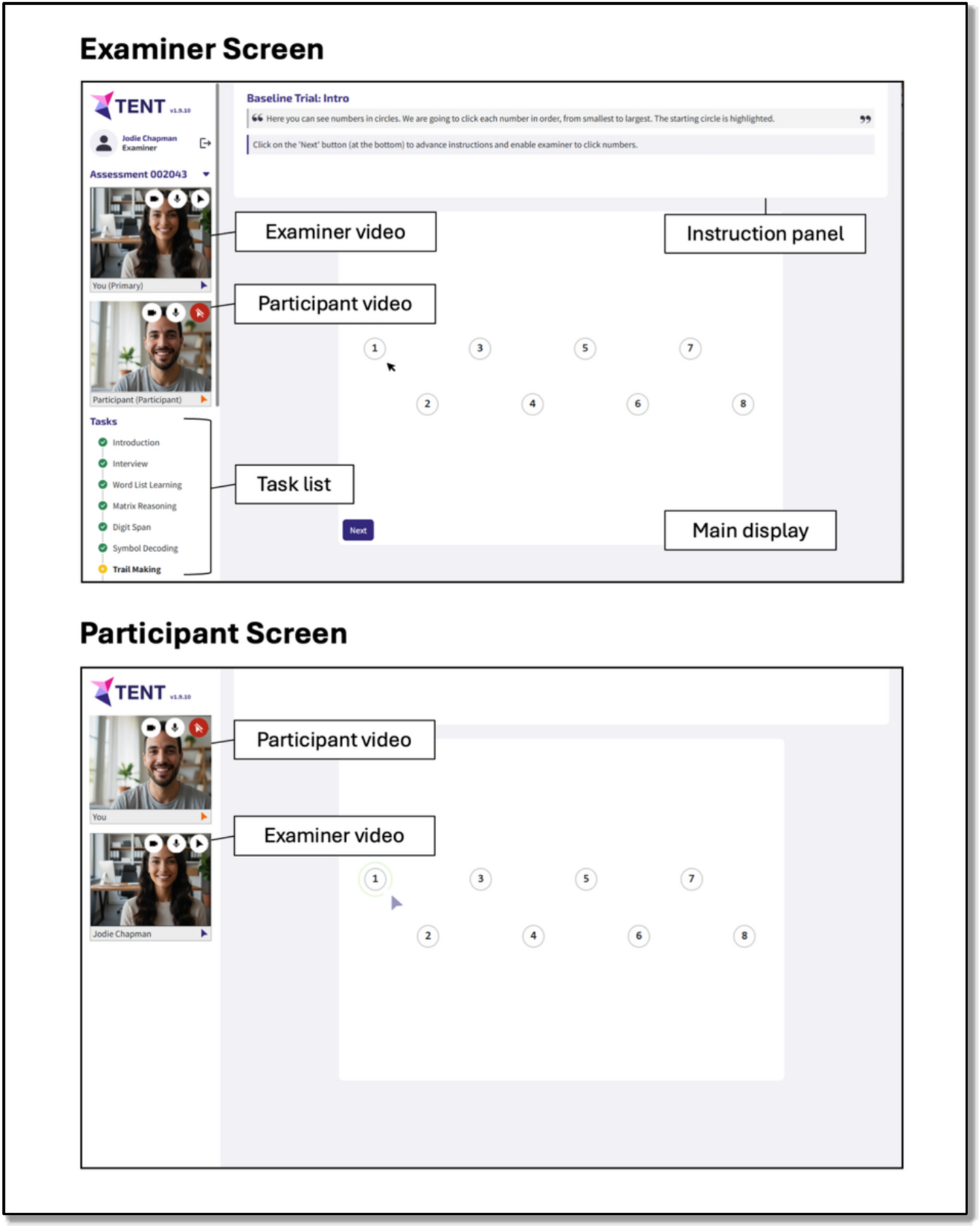 Telehealth enabled neuropsychological testing (TENT): a new platform for examiner-led, digital cognitive assessment