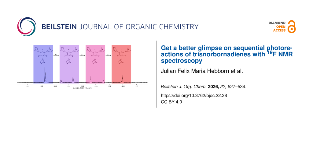 Get a better glimpse on sequential photoreactions of trisnorbornadienes with 19F NMR spectroscopy