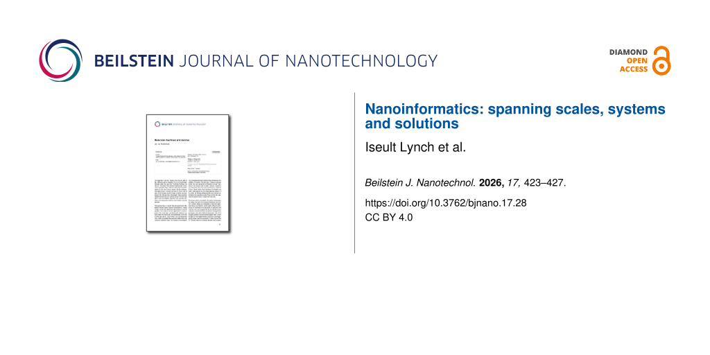 Nanoinformatics: spanning scales, systems and solutions
