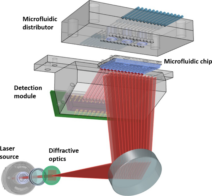 Parallel fluorescence interrogation of multichannel chips for rapid point-of-care testing
