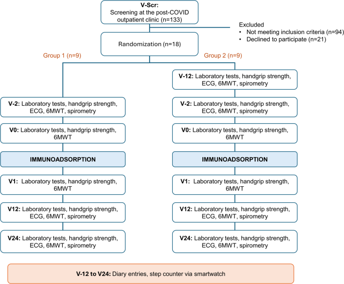 Impact of immunoadsorption on autoantibodies and physical performance in post-COVID patients: a prospective exploratory study of 18 participants