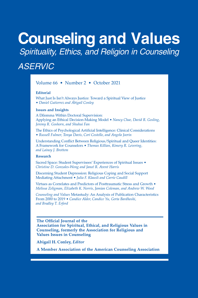 Understanding Conflict Between Religious/Spiritual and Queer Identities: A Framework for Counselors