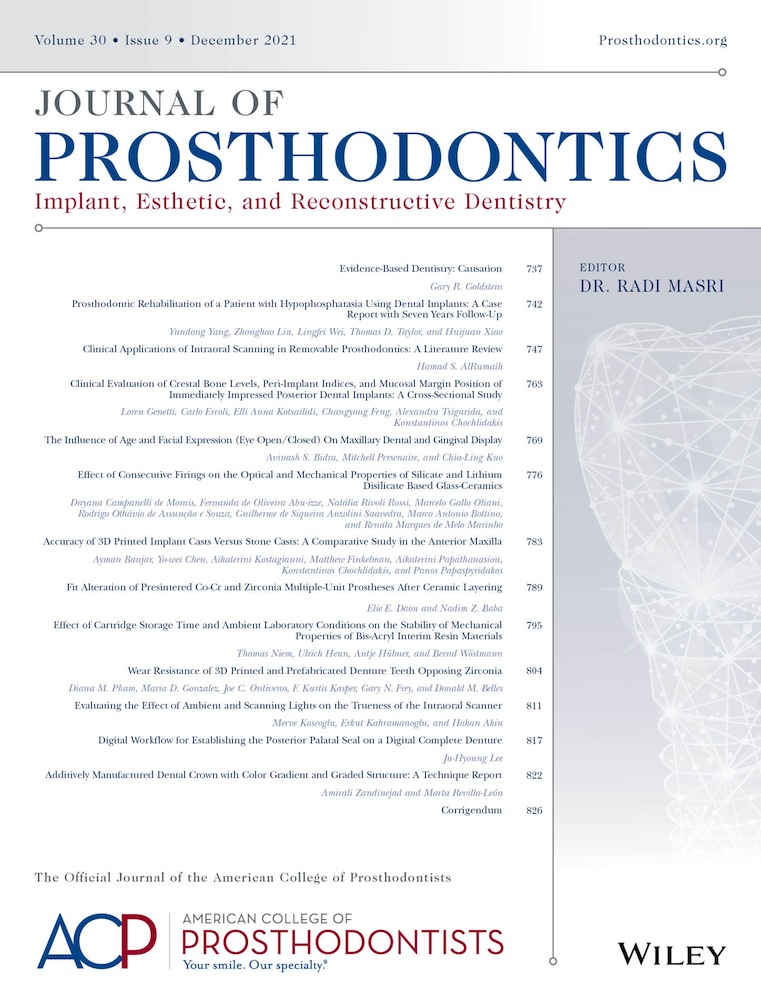 Wear Resistance of 3D Printed and Prefabricated Denture Teeth Opposing Zirconia